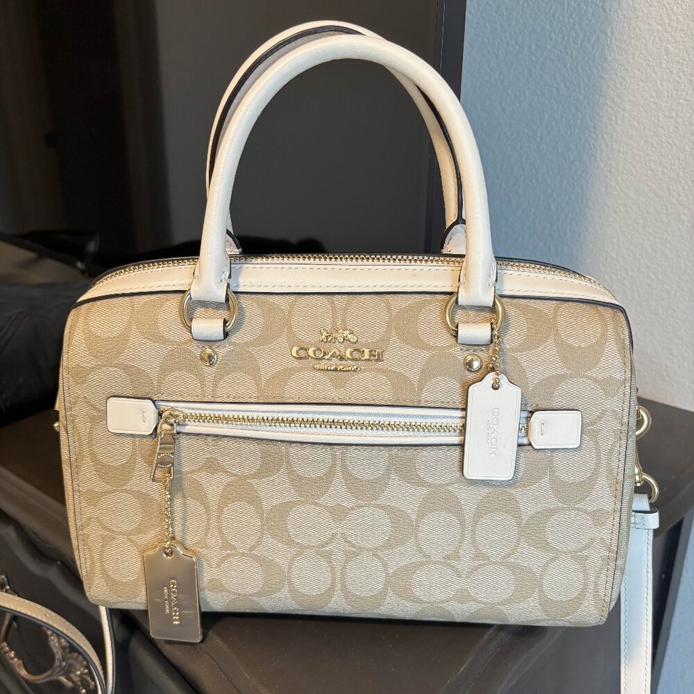 Coach Rowan Satchel Bag + Matching Wallet